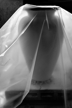 Urn Under Shroud
