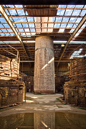 Kiln Room, Chimney & Deteriorating Roof