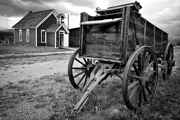 Schoolhouse & Wagon - South Park City